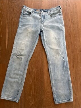 Pilcro Light Wash Denim Jeans in Blue
